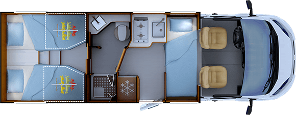 Implantation nuit RAPIDO C66